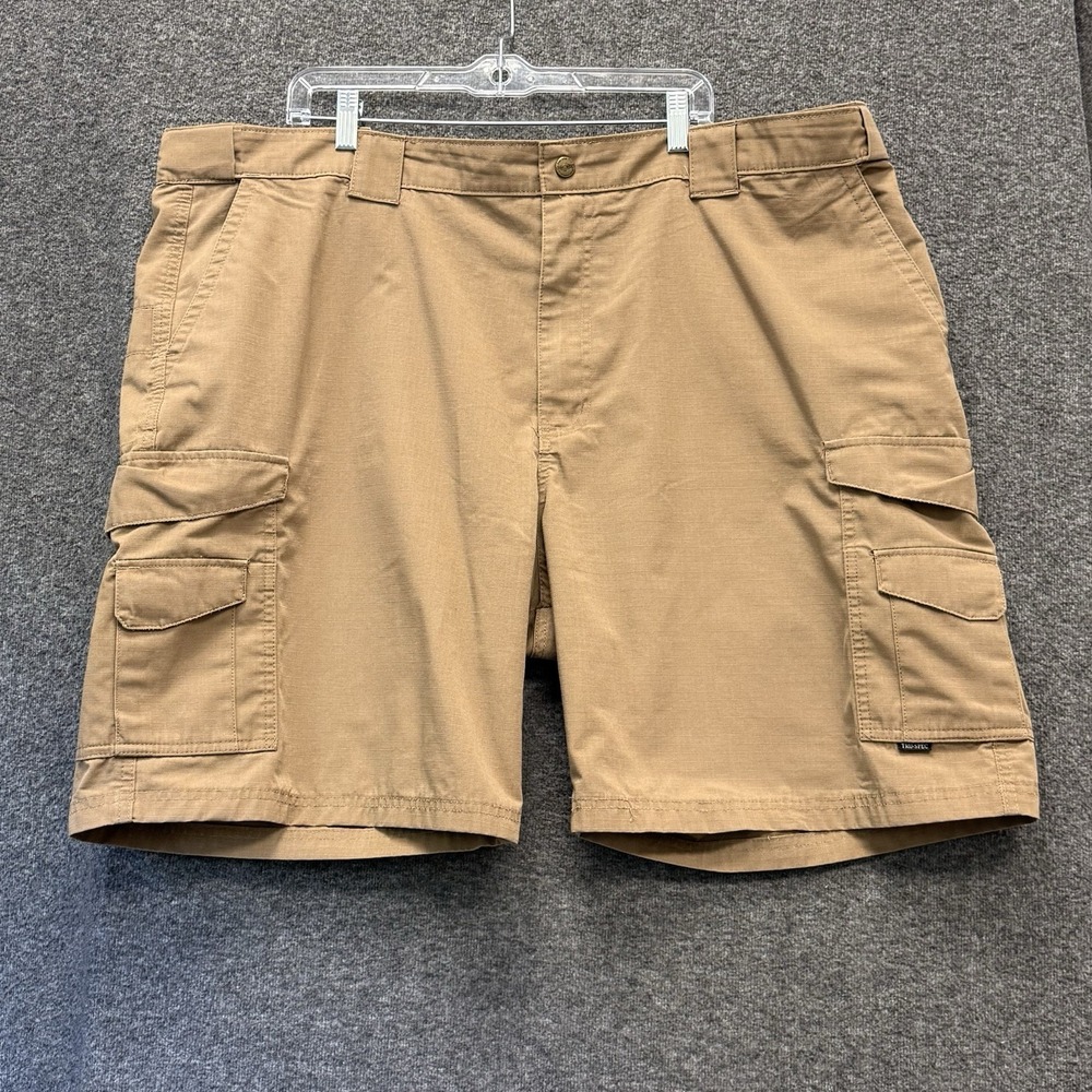 TRU-SPEC Men's Tactical Cargo Shorts Size 48 Tan Ripstop Utility Military Work
